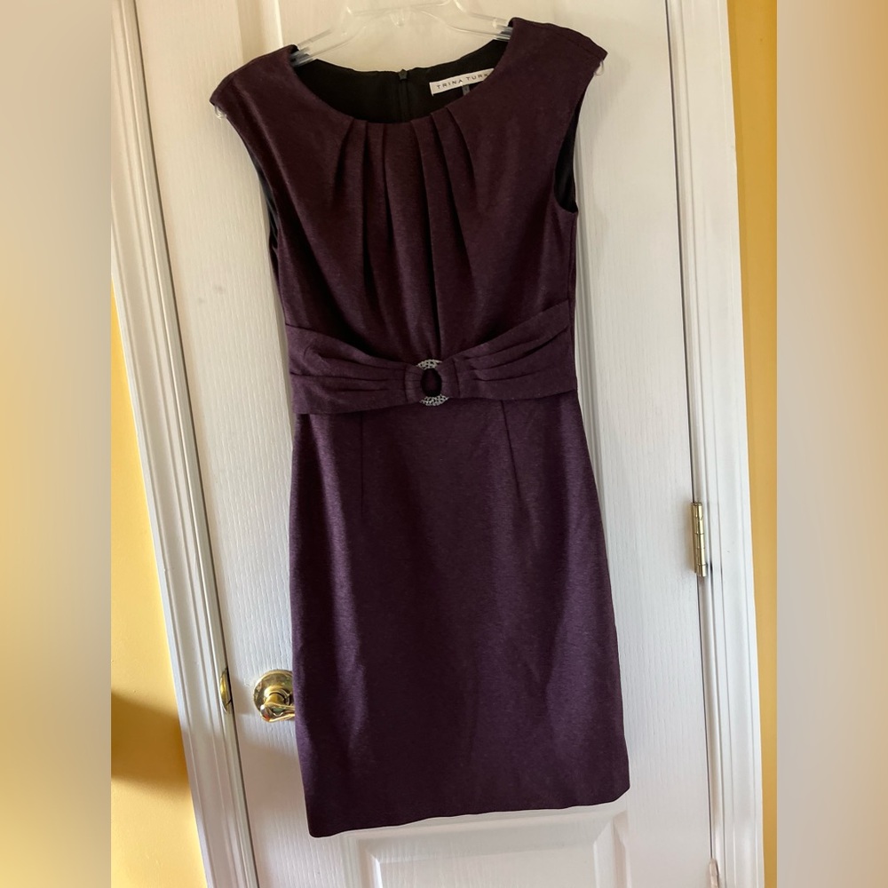 Trina Turk Dress Size 2 New without tags. Plum Color.